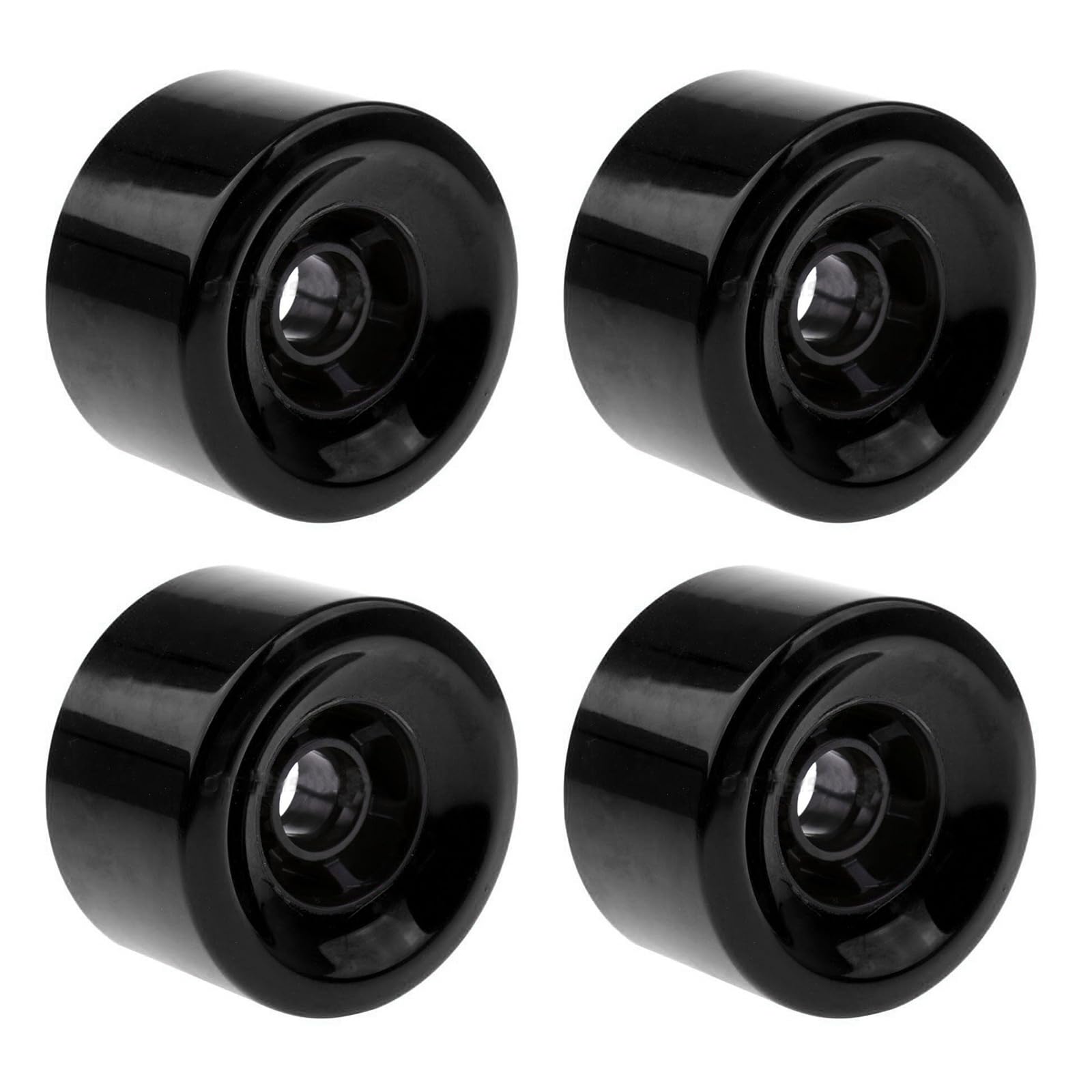 Roue de Rue pour Skateboards, Roues de Rechange en PU pour longboards avec roulements, Roues de longboards à Rouleaux Souples