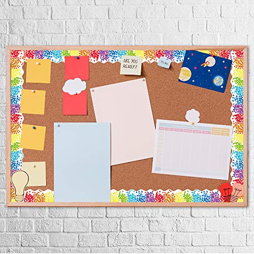 image for GMAOPHY Rainbow Confetti Border Trim - Bulletin Borders Stickers, 50 f