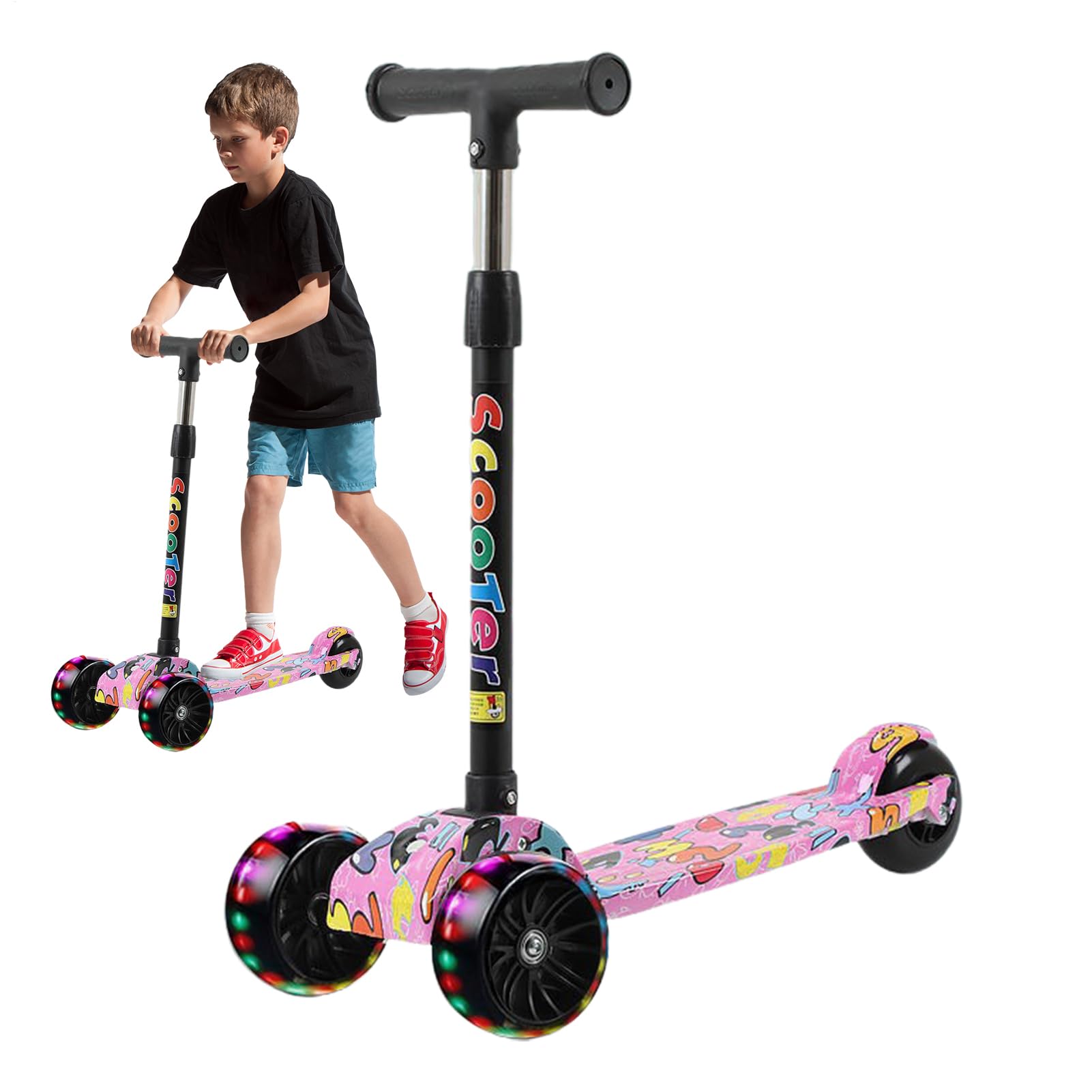 LEDで光るキックスケーター！ ネオンAPEX タイヤが光るキックボード | Costco Japan