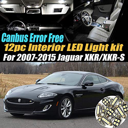 Kit de 12 luces LED interiores para Jaguar XKR 2007-2015 miniatura 1