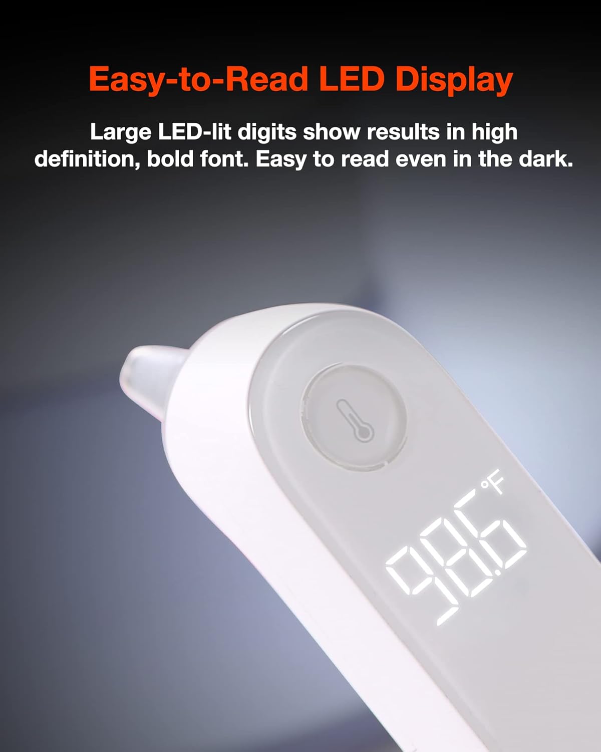 iHealth PT5 Digital Ear Thermometer for Babies, Toddlers, Kids, Adults. Baby Thermometer. Hyper Accuracy Infrared Sensor, Pre-Warmed Tip, Large Digits, Sturdy, All-in-One Kit for Home Travel : Baby