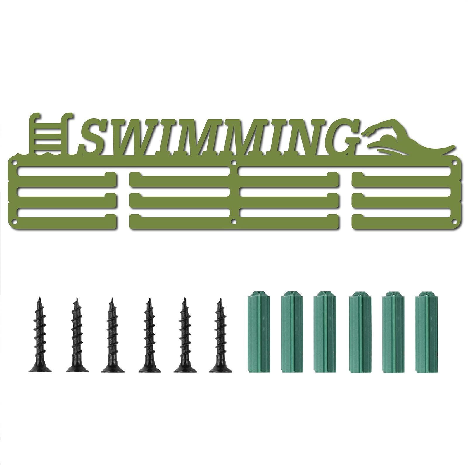 CREATCABIN Porta Medaglie Nuoto Appendiabiti Nuotatore Atleta Premi