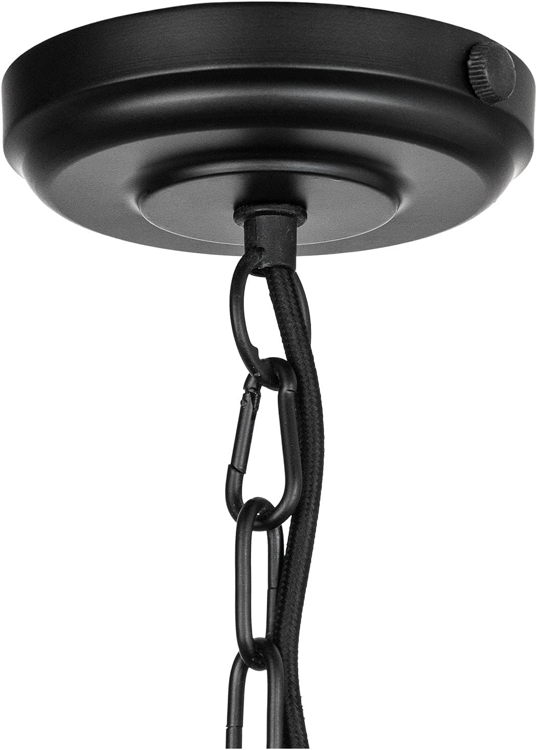 40% Off Discount Sunlite 07094-SU Vintage-Inspired Hexagon-Shaped Industrial Hanging Pendant Farmhouse Fixture, Geometric Metal Cage Light, Single Socket Medium Base (E26), 51 Cord & Chain, Satin Black Finish