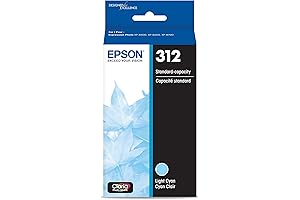 Epson 312 Claria Photo HD Ink Standard Capacity Light Cyan Cartridge for Premium Photos