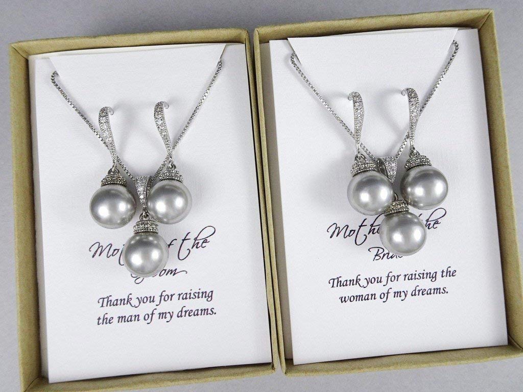 Swarovski Grey Pearl Necklace 