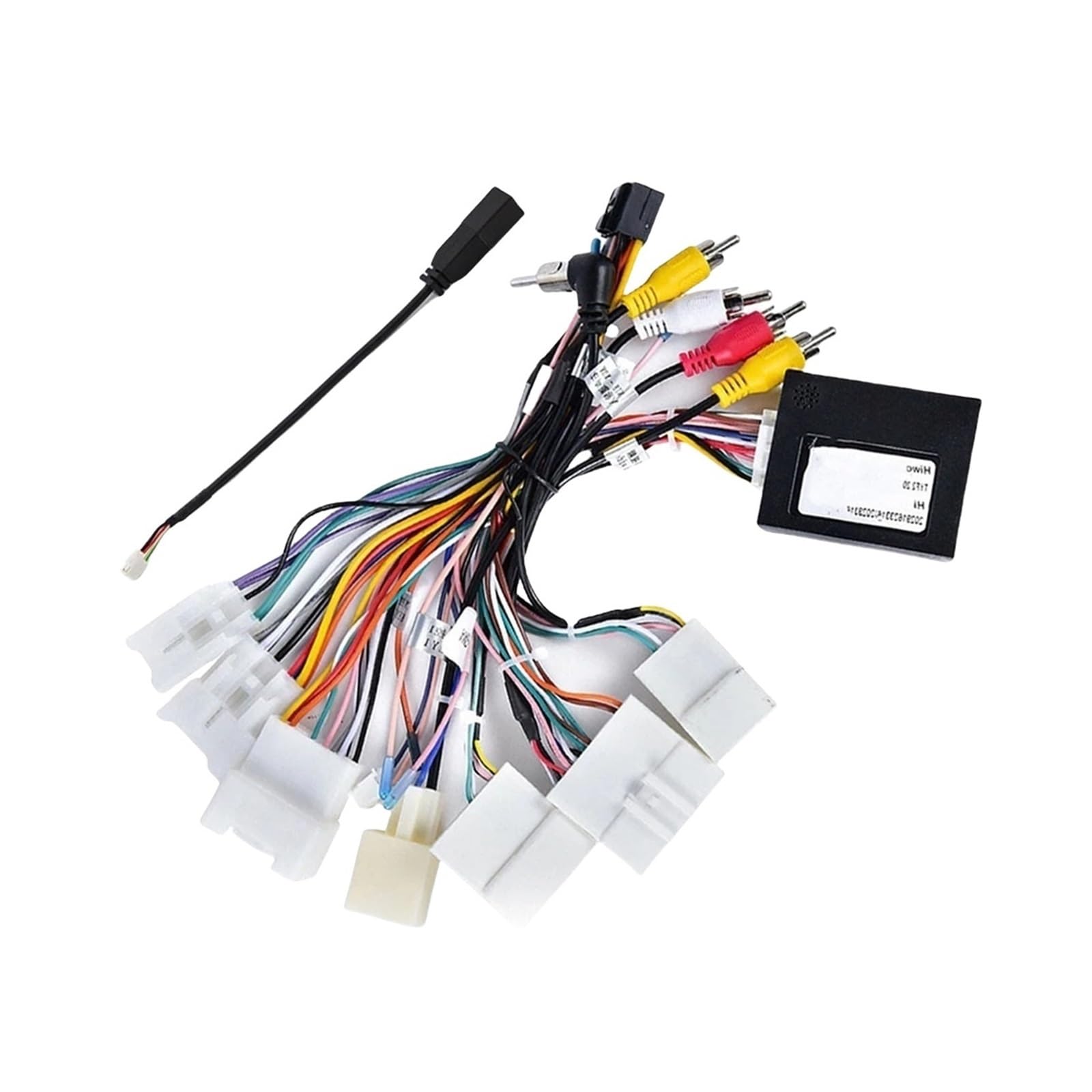 Adaptador de arnés de cableado para caja CANbus, arnés de cableado de radio, cable de alimentación de audio estéreo para automóvil, compatible con Toyota RAV4 2013-2015