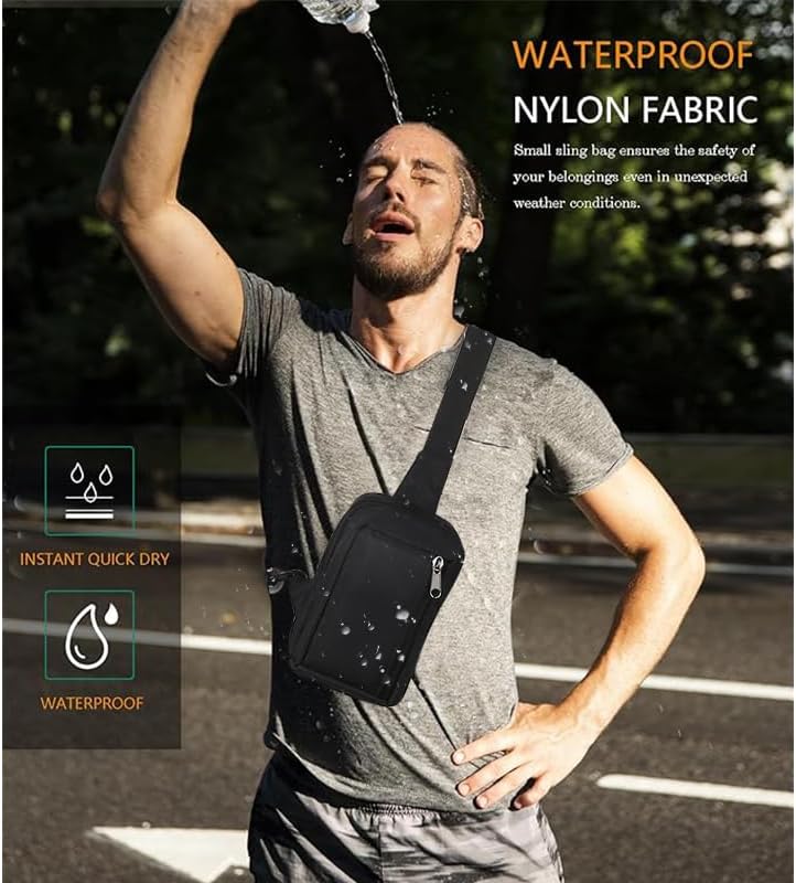 Miniatura 2 de MDJYMYZ Bolso bandolera bandolera, bolsa de hombro para teléfono celular, mochila para hombre y mujer, bolsa de pecho, cartera para teléfono