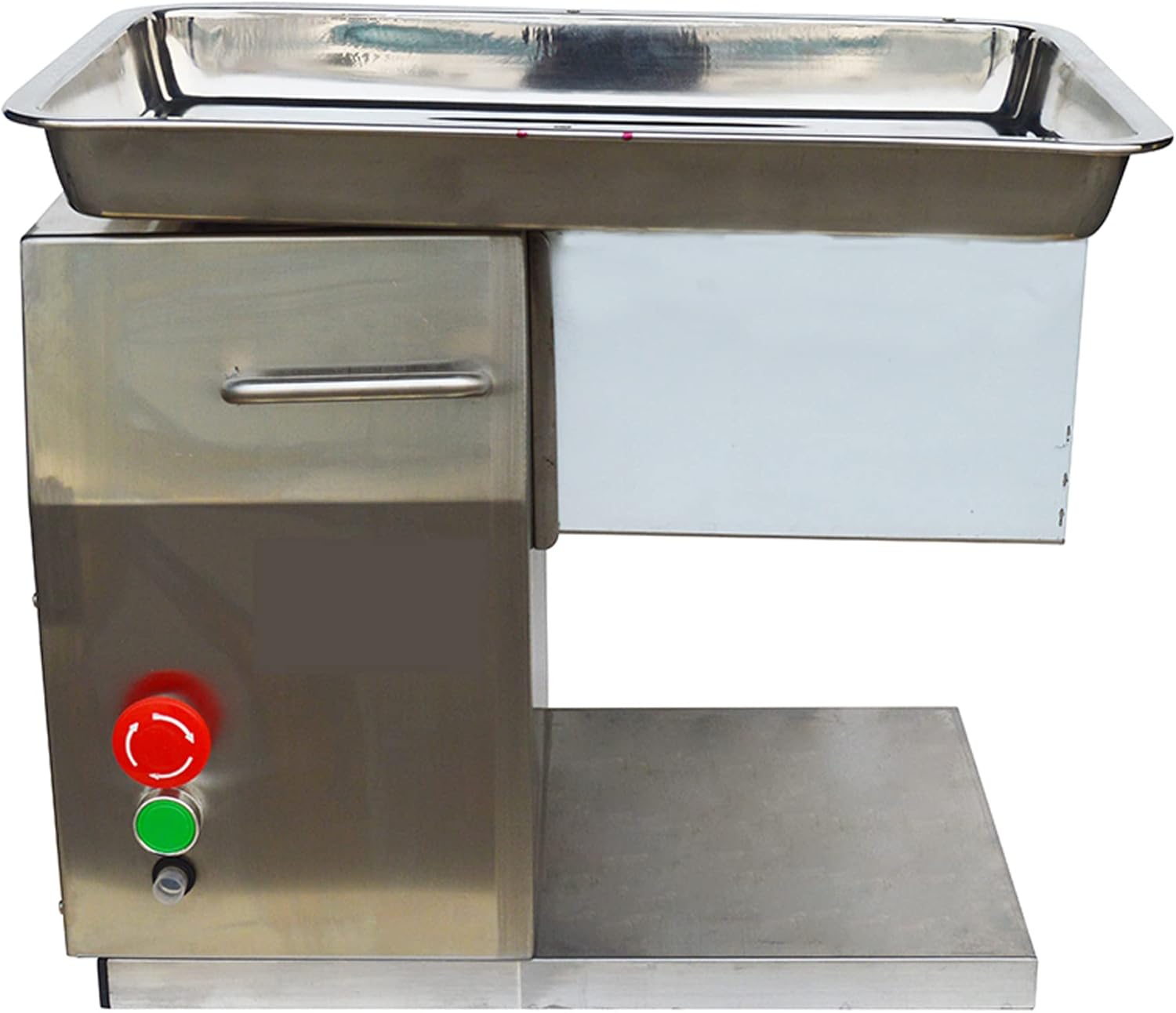 Commercial Meat Cutting Machine Meat Slicer Meat Cutter Slicer QX Fresh Meat Shredded Meat Dicer Processing Machine 5mm Blade 550W Standard Feed Port