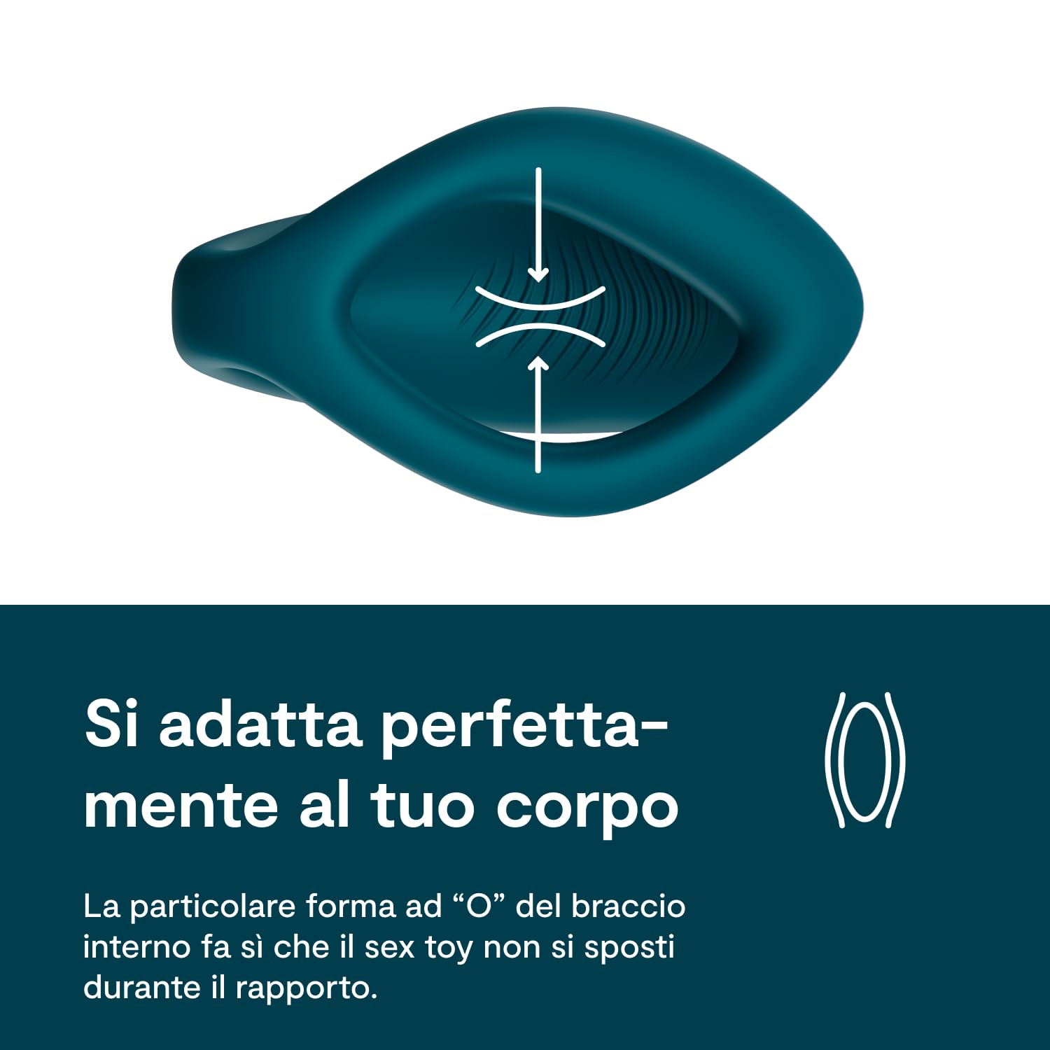 We-Vibe Sync O Vibratore di coppia - Sex toy vibrante a C con telecomando per donne - Controllato tramite app - Stimolazione del punto G e del clitoride - Resistente all'acqua e ricaricabile - verde
