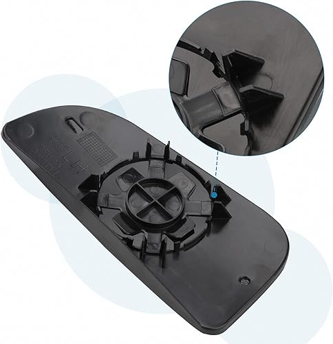 Miniatura 7 de Espejo inferior del lado del pasajero compatible con Dodge Ram 1500 2500 3500 4500 5500 2009-2020 espejos de remolque - Espejo convexo con placa de