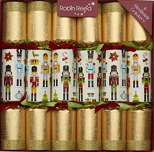 Robin Reed 6 x 12 (30cm) Christmas Crackers NUTCRACKER COLLECTABLE ORNAMENTS