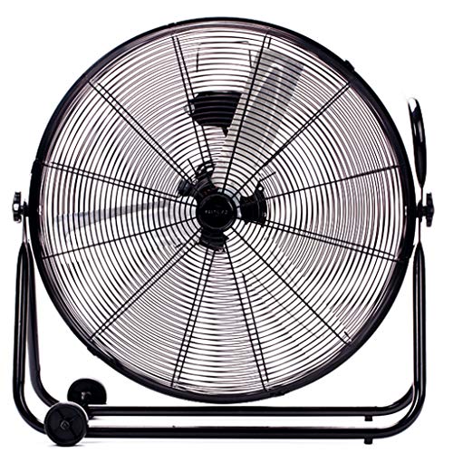 Bricoloco Ventilador Industrial de suelo con motor de Altas Prestaciones. Alta Velocidad 3 regulaciones. Aspas de aluminio de 60 cm. Base robusta metal 9 kg.