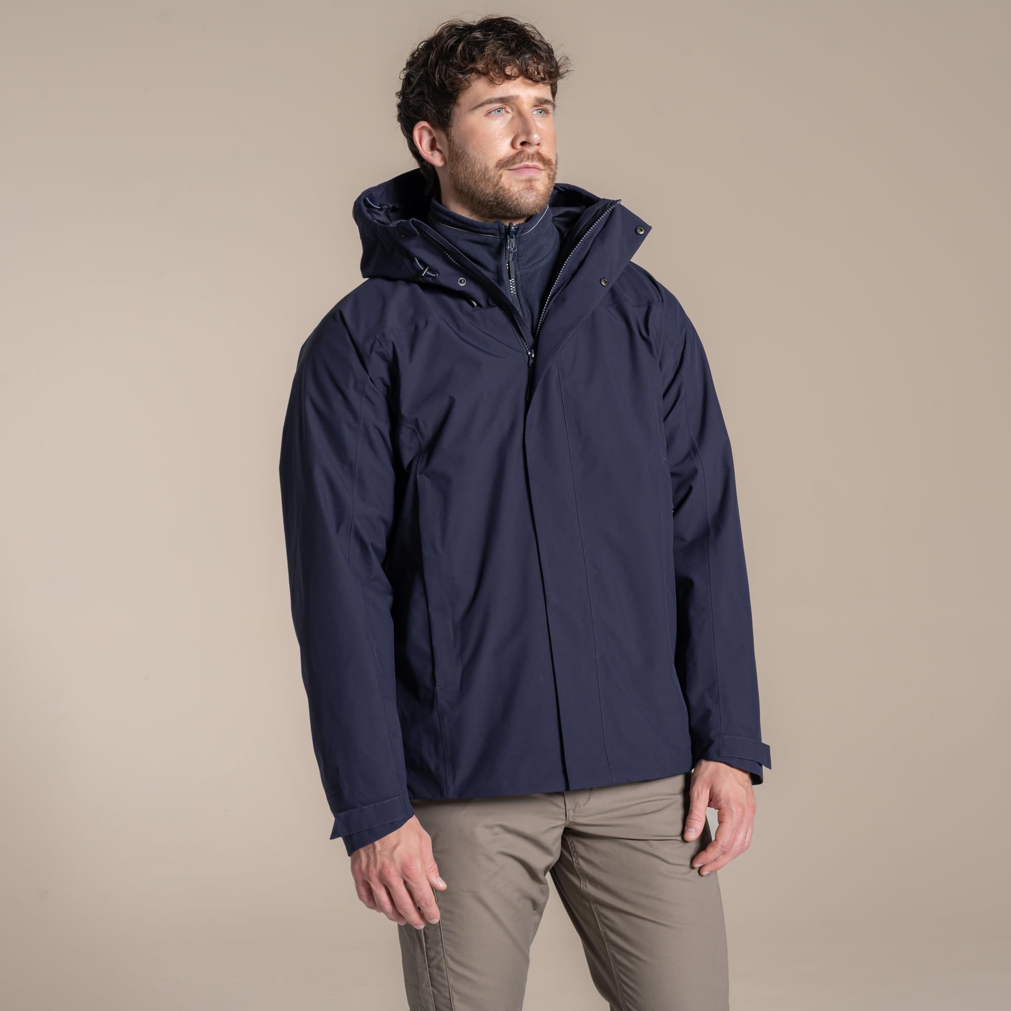 Craghoppers Expert Unisex Basecamp 3in1 Jacket Waterproof Insulating Work Coat