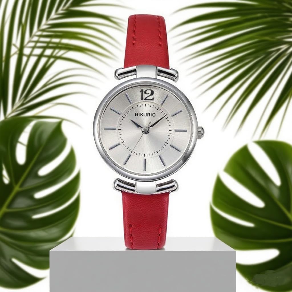 Women's Leather Strap Watch, Womens Watch Wristwatch for Women - Image 9