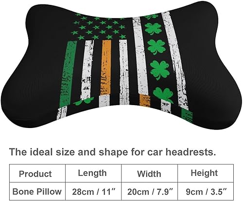 Miniatura 2 de Almohada cervical del día de San Patricio, trébol de trébol, bandera irlandesa, estadounidense, almohada cervical para aliviar el dolor de cuello y