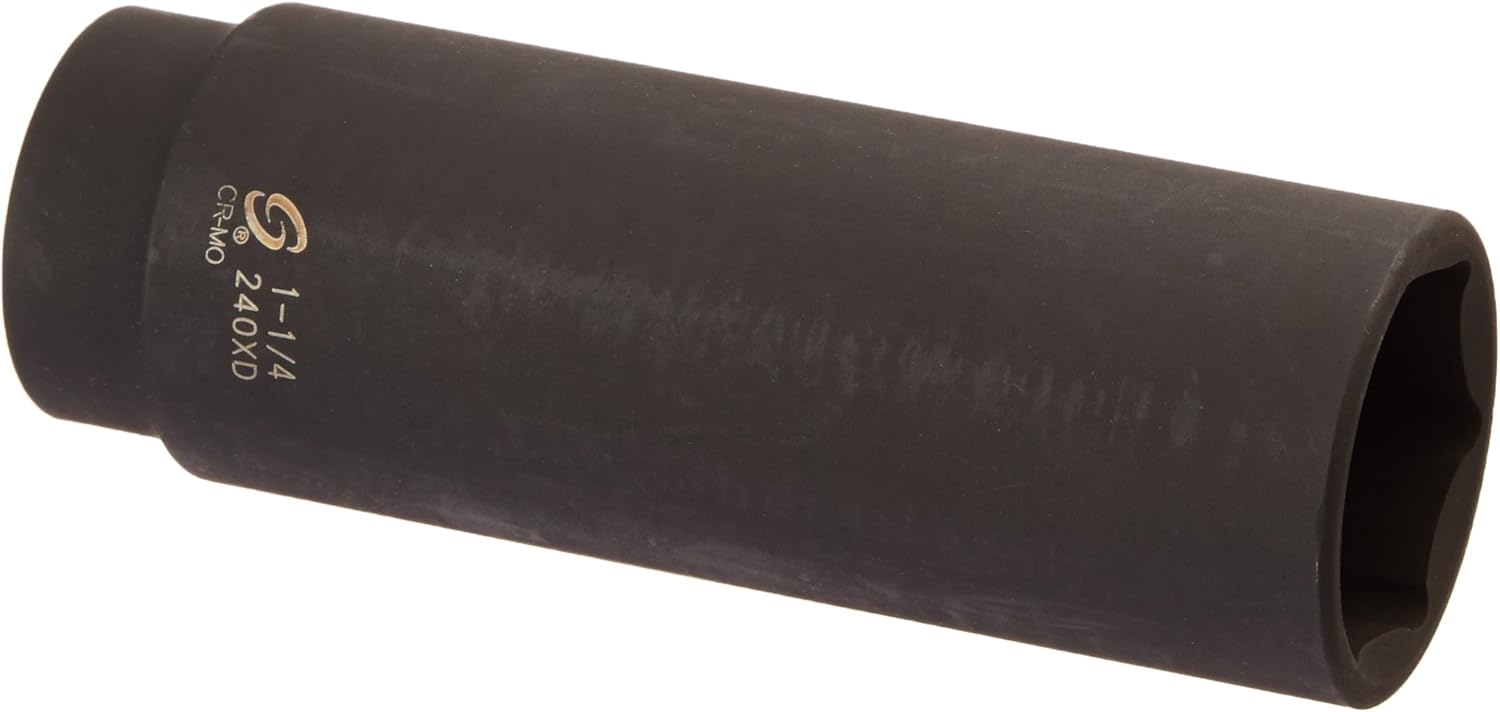 SUNEX TOOLS 240XD 1/2 Drive 1-1/4 Extra Deep Impact Socket