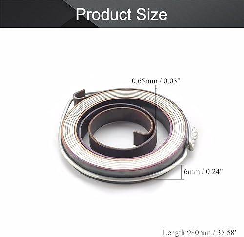 Miniatura 33 de MroMax 1 resorte de prensa de taladro, diámetro exterior de 1.65 pulgadas, 0.31 pulgadas de ancho, 0.03 pulgadas de grosor, longitud de expansión