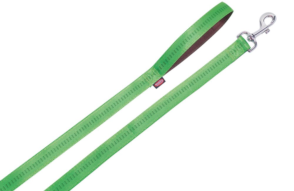 Nobby Soft Grip Dog Lead, 120 cm/10 mm, Light Green/Brown