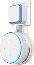 Cozycase Wandhalterung für Dot (3. Generation) Halterung Ständer mit integriertem Kabelmanagement, Ideal für Küche, Bad und Schlafzimmer, Keine Schrauben notwendig (Weiß)