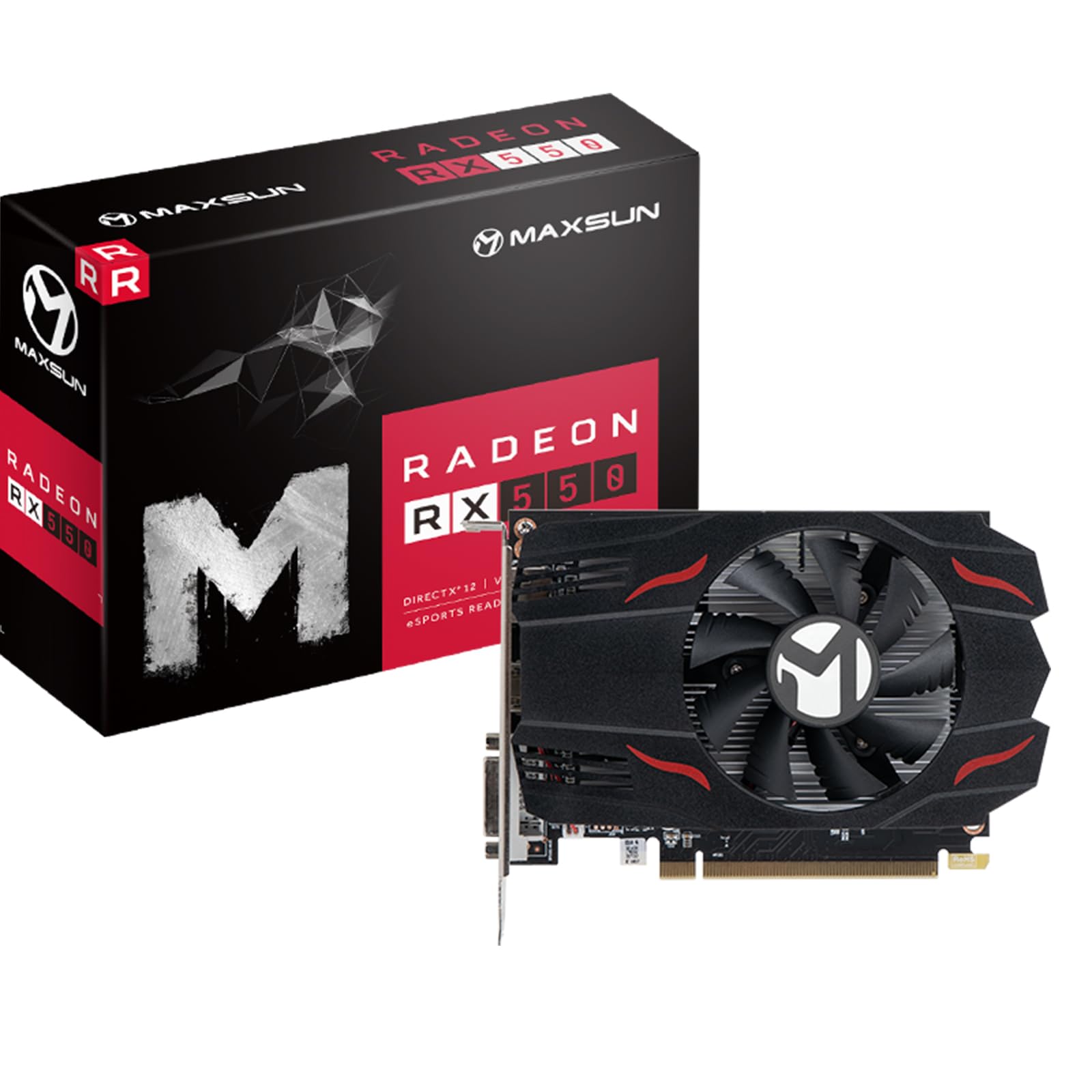 Amazon | maxsun AMD Radeon RX 550 4GB GDDR5 ITX コンピュータ PC