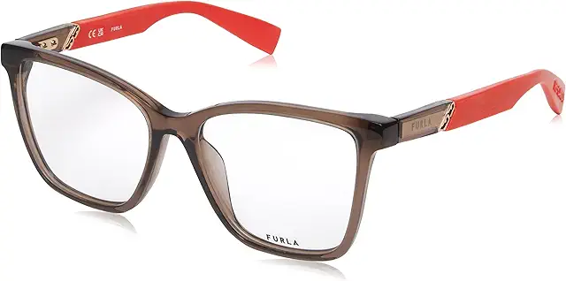 Gafas de Vista Furla VFU668 Shiny Transparente Gris Paloma 54 para Mujer