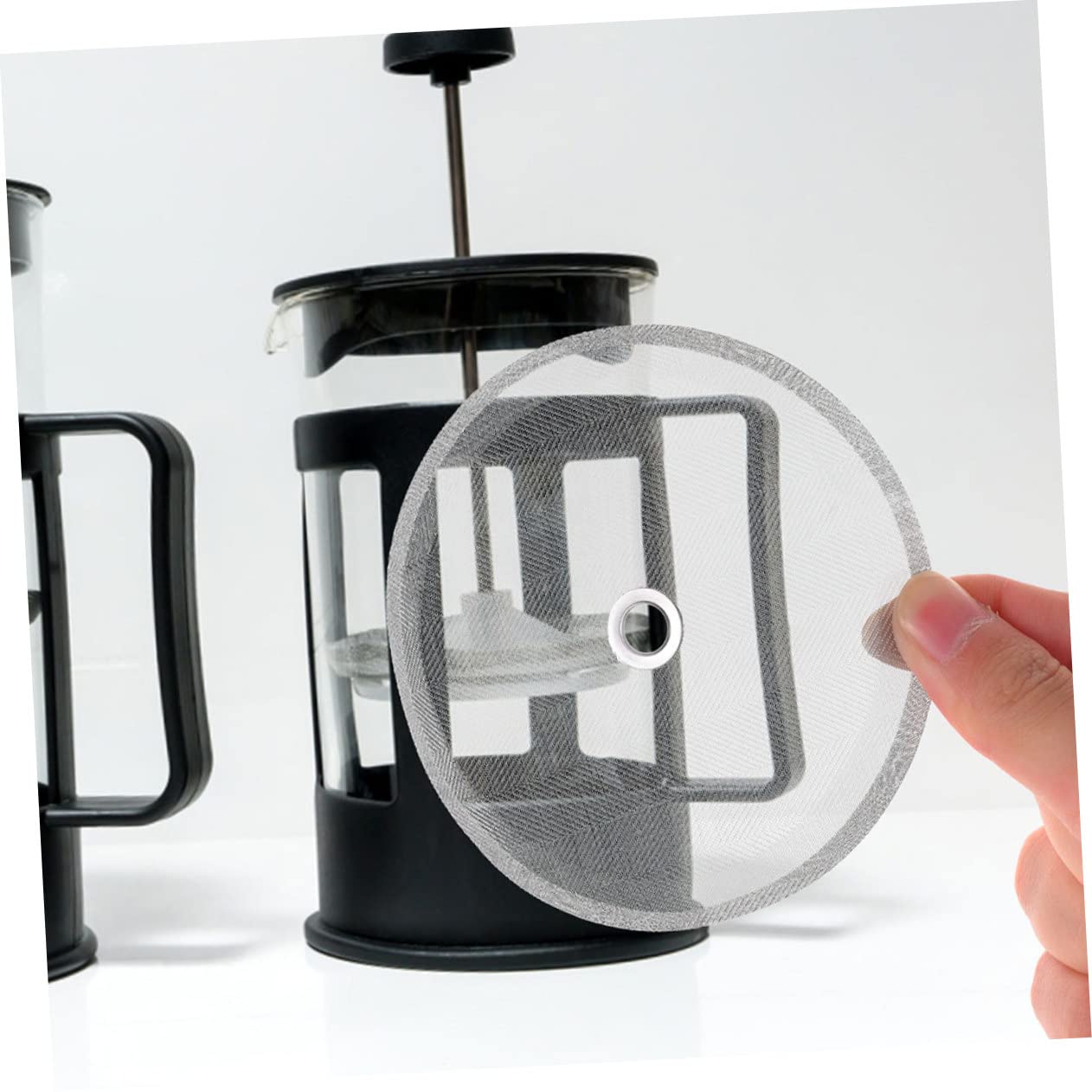 Amosfun 3 Set Di Filtri in Acciaio Inossidabile Per Macchina Per Caffè Espresso Filtri Per Caffè Riutilizzabili Strumento Di Filtraggio Manuale Facile Da Usare 6 Pezzi * 3