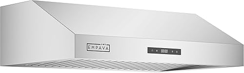 Empava Campana extractora debajo del gabinete con canalizadosin conductos (filtro de carbón se vende por separado), control táctil, 3 velocidades,