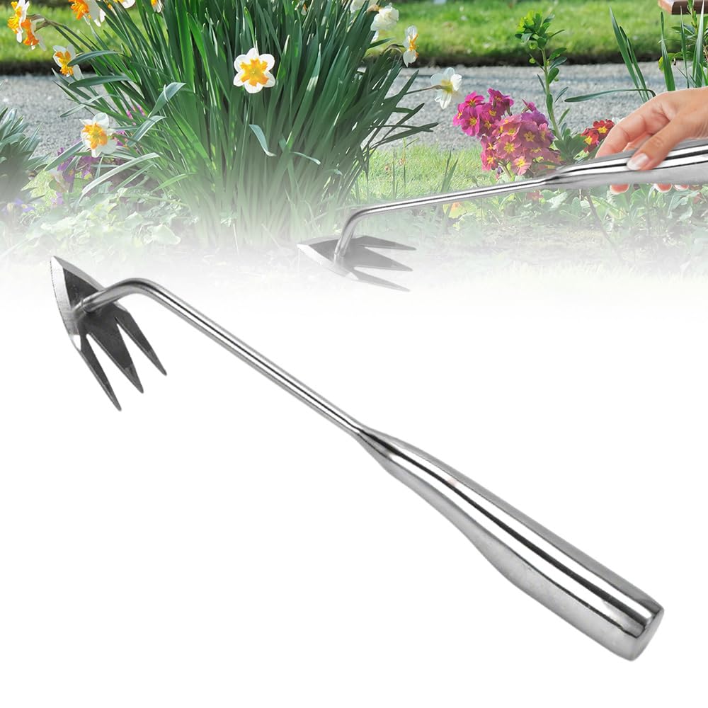 ROLLWAY 3 Pièces Désherbeur Manuel Acier Inoxydable - Arrache Pissenlit Et Outils Jardinage