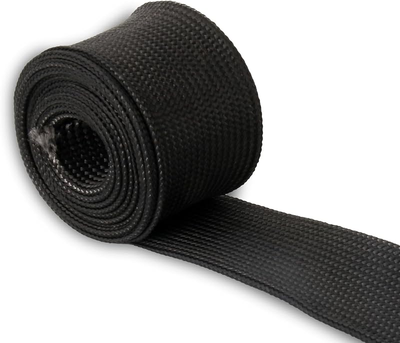 Manga de proteção térmica em fibra de vidro FGJQEFG para cabos e fios de vela – 1,52 m x 2 cm