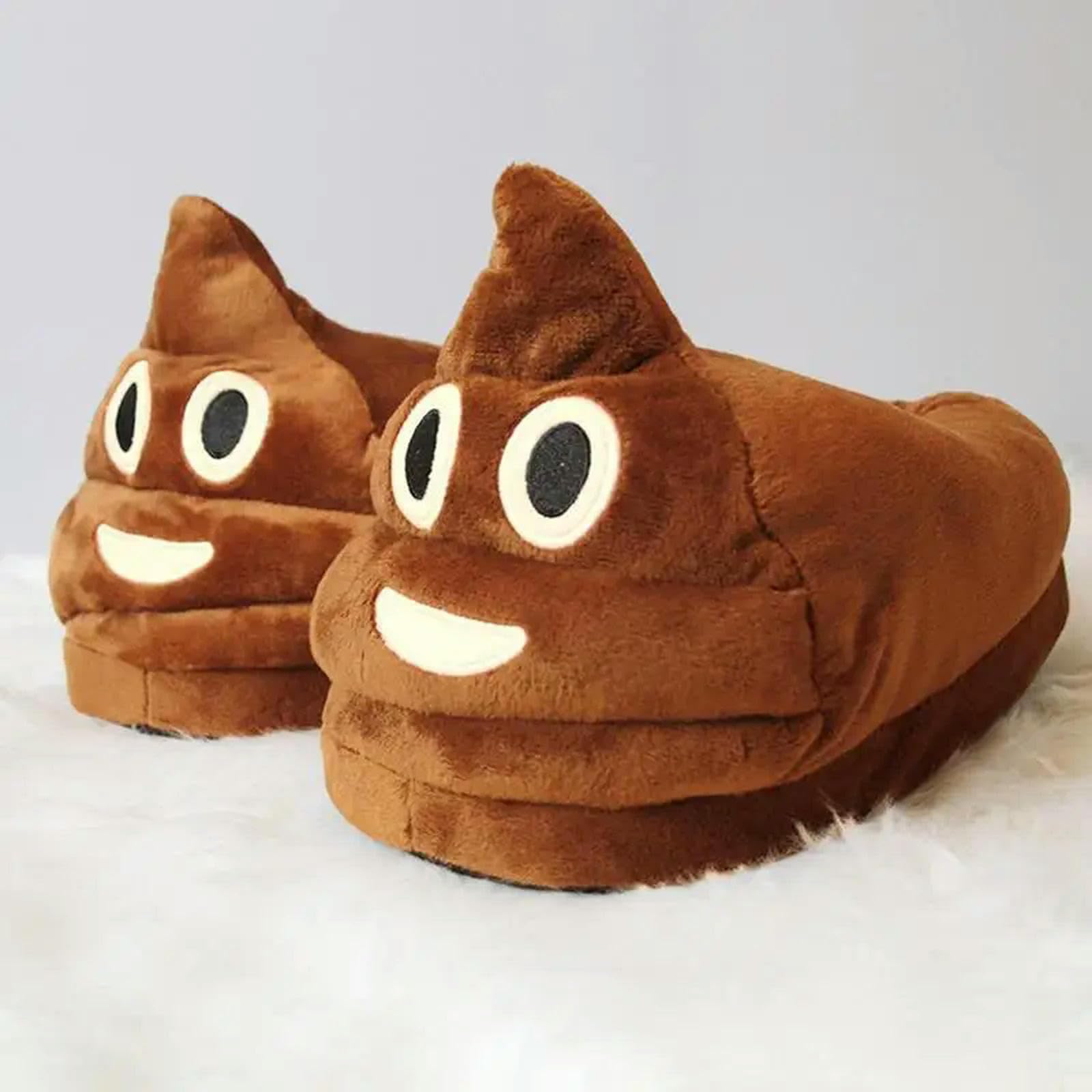 MdybF Pantoufles expression drôle pour femmes hommes doux et confortables en peluche chaude antidérapante chaussures de maison pantoufles-A, a, A