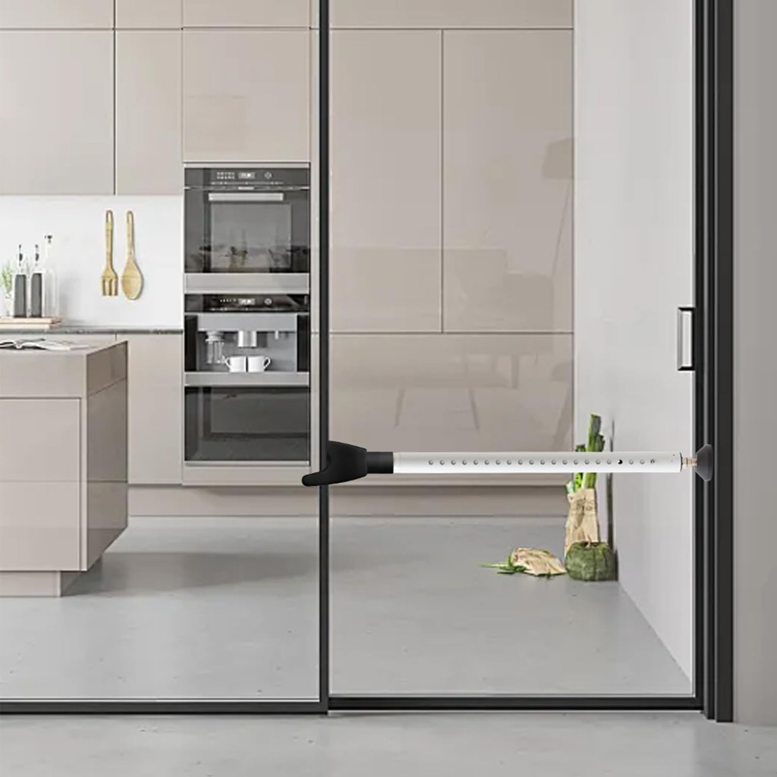 Barre de sécurité de porte - Jammeur de porte réglable, sécurité à la maison | Portes à charnières coulissantes de butée de porte renforcée, protection contre la barre de sécurité