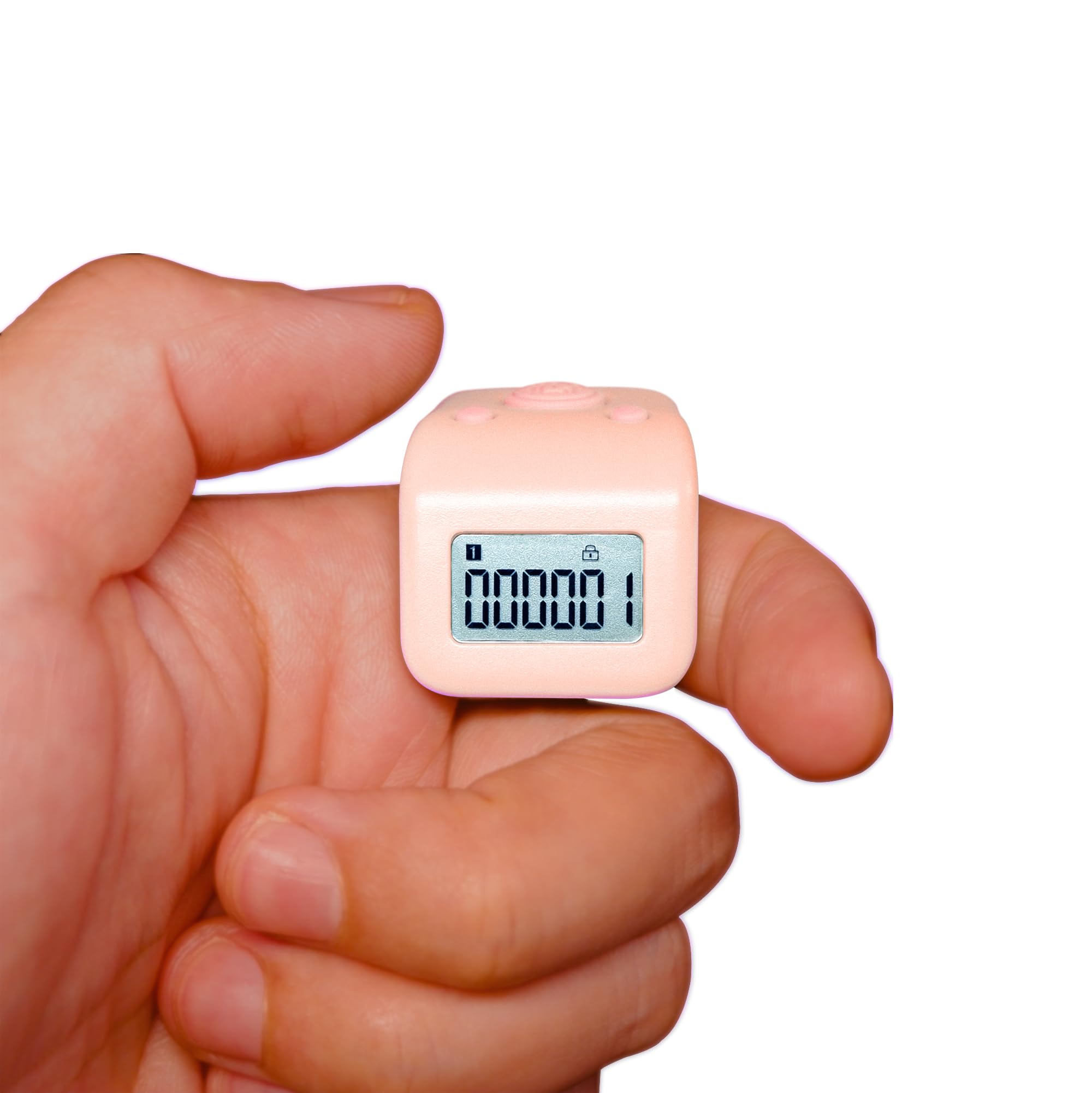 Rechargeable Silent Finger Counter 6 Channels Digital Tasbih Tally Clicker with LED for Prayer Knitting Sports Gift