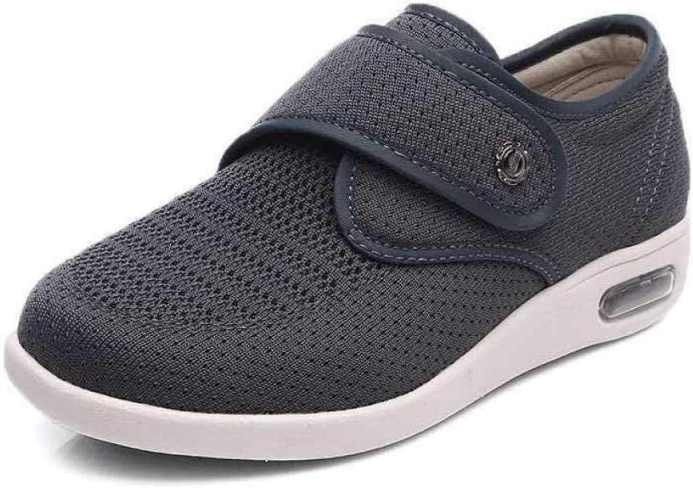 RSVT Pantofole in Memory Foam,Scarpe per Anziani Regolabili, Scarpe per  diabetici con Velcro-Grigio_39,Scarpa Ortopedica Scarpe Diabetiche :  Amazon.it: Scarpe e borse