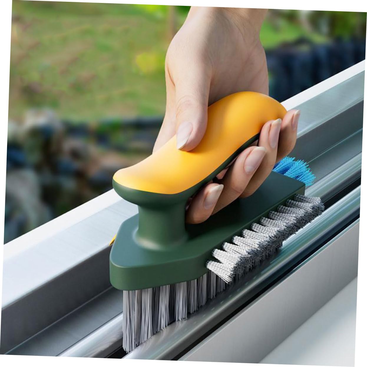 TOPBATHY 10piezas Cepillo De Limpieza Multifuncional para Juntas y Rincones De Cepillos De Limpieza Reutilizables para Baños y Suelos Sin Esquinas Difíciles De