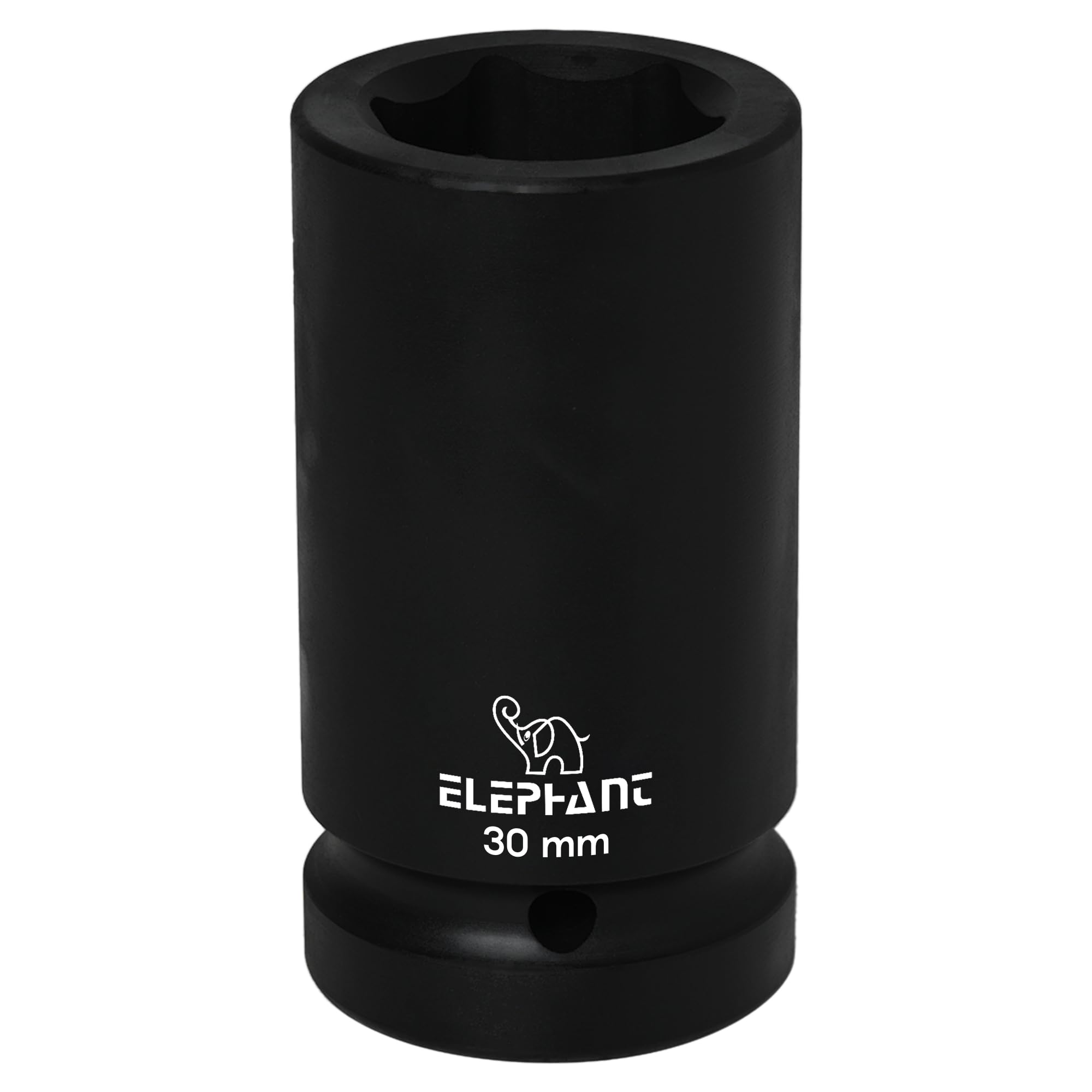 Elephant Metal 1 Inch Square Drive STD Impact Socket 6-Point 30 mm Size 90 mm Length