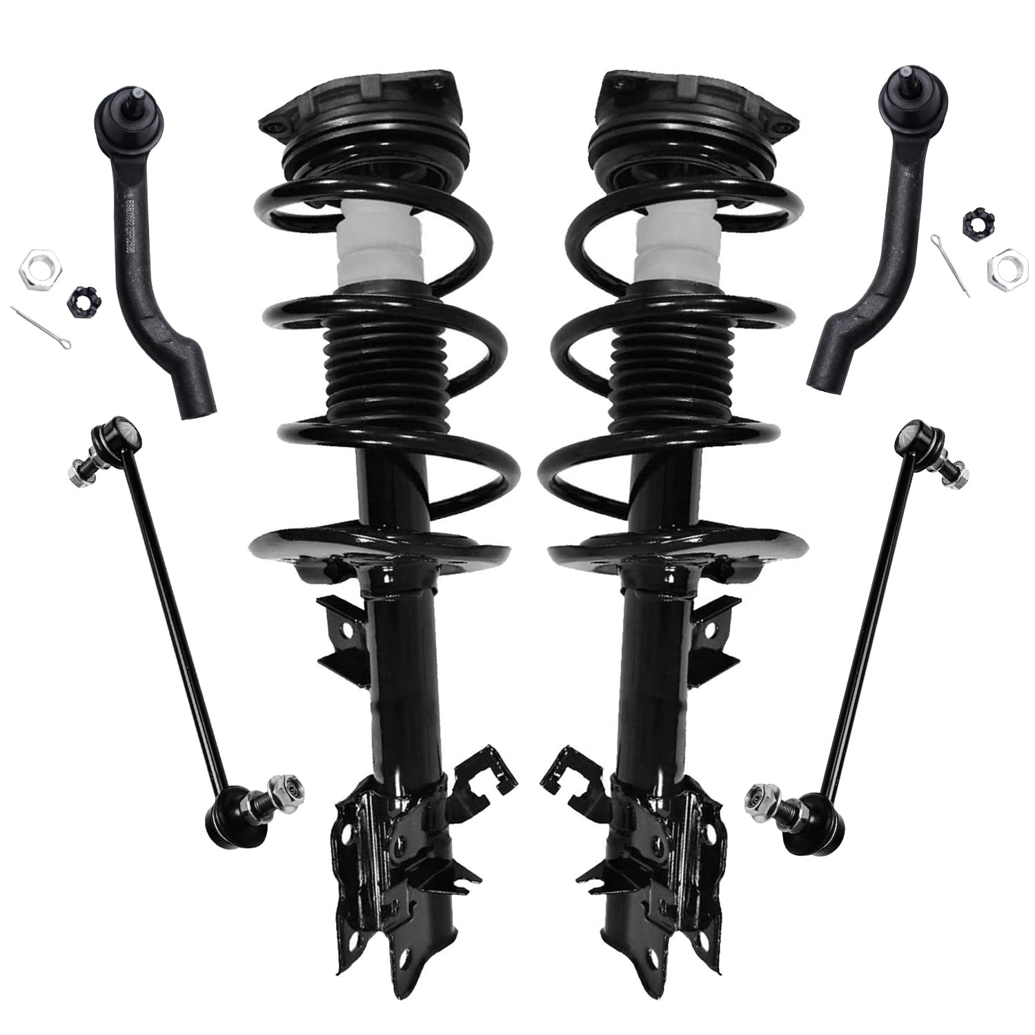 Detroit Axle - FWD Front 6pc Struts Kit for 08-12 Nissan Rogue, 2