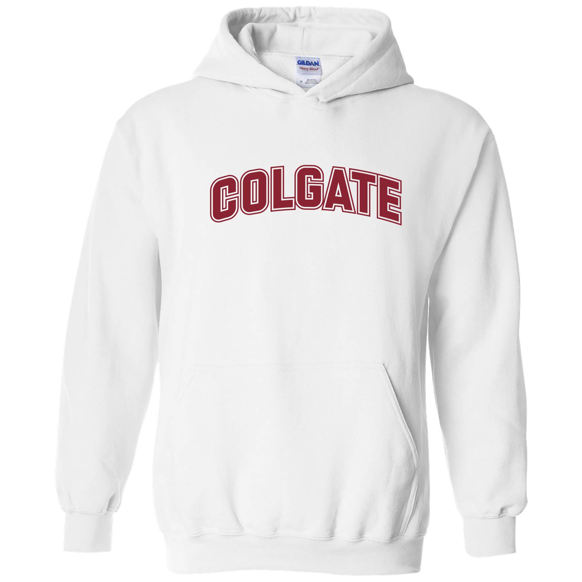 UGP Campus Apparel NCAA Officially licensed College - University Team Color Arch Logo Hoodie, Colgate University Raiders White, S — image 1