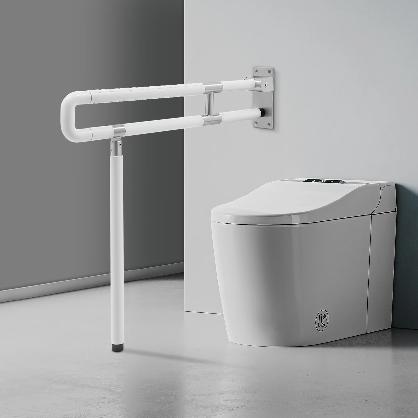 Asidero para ducha, plegable, con partículas sobresalientes, máximo 300 kg, para ancianos, discapacitados, enfermos y mujeres embarazadas