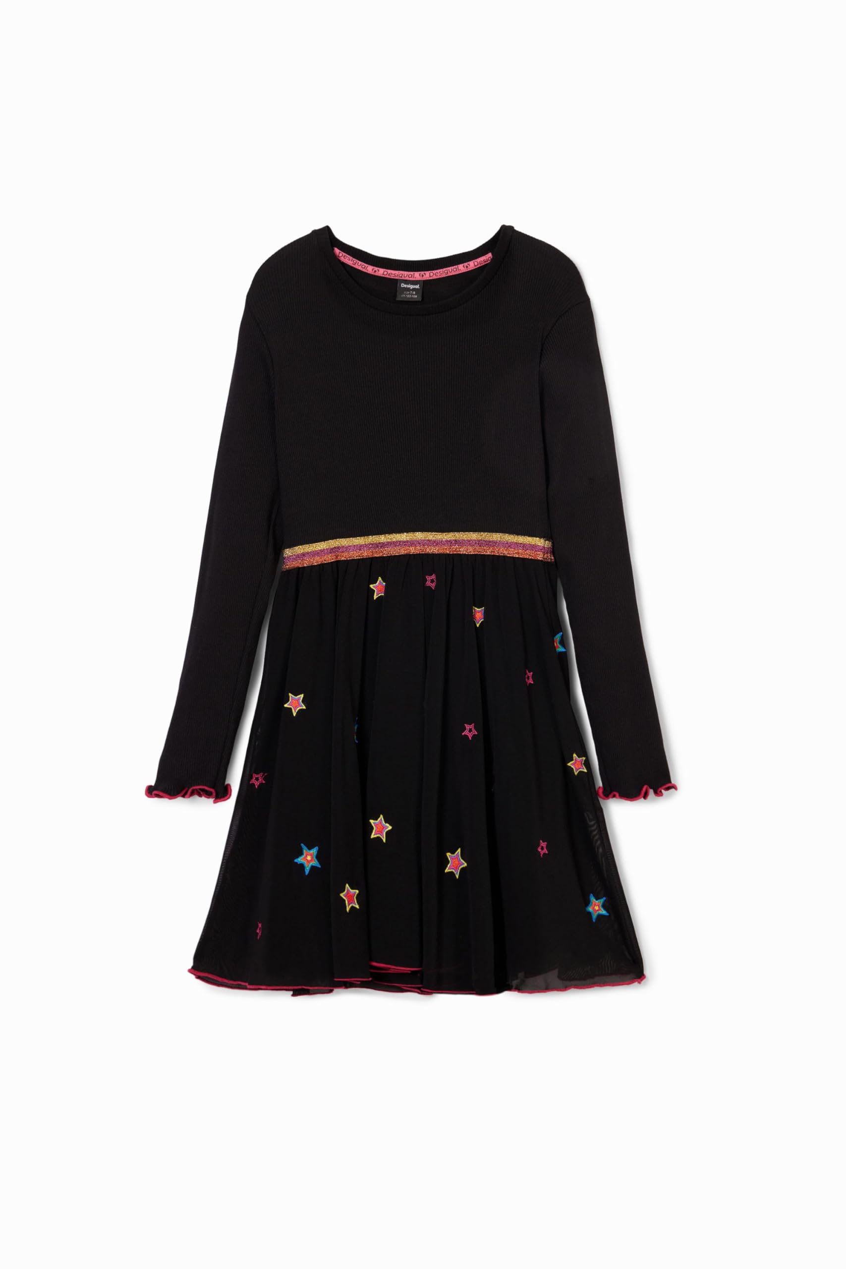 Desigual Sukienka Dziewczynki Girl Knit Dress Long Sleeve
