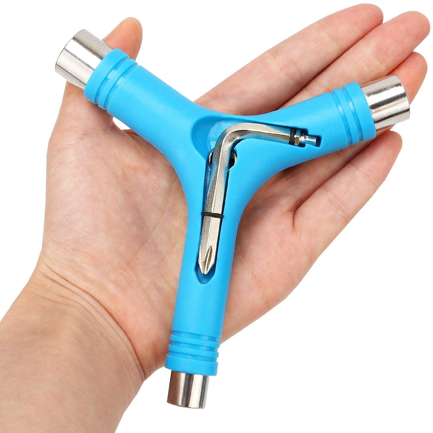 Namvo Skate Tools Matériel Outil pour Skateboard Clé Anglais, Skateboard Y-Tool pour Montage, Démontage, Réparation et Remplacement d'Accessoires