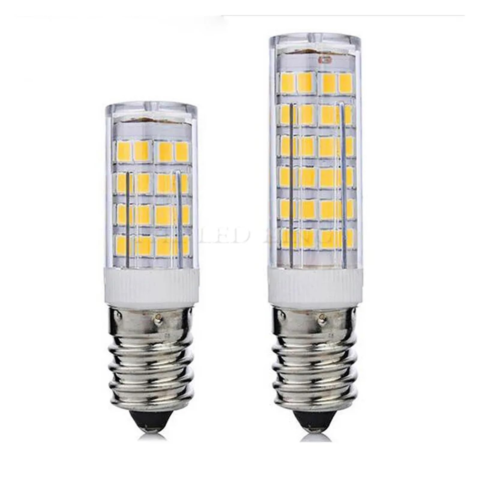 eufeifeiegds 1 szt. Żarówka LED E14 7W zamiennik żarówki kukurydzianej do okapu kuchennego, komina, lodówki i kuchenki(4pcs,Cold White,9W 75LEDs)