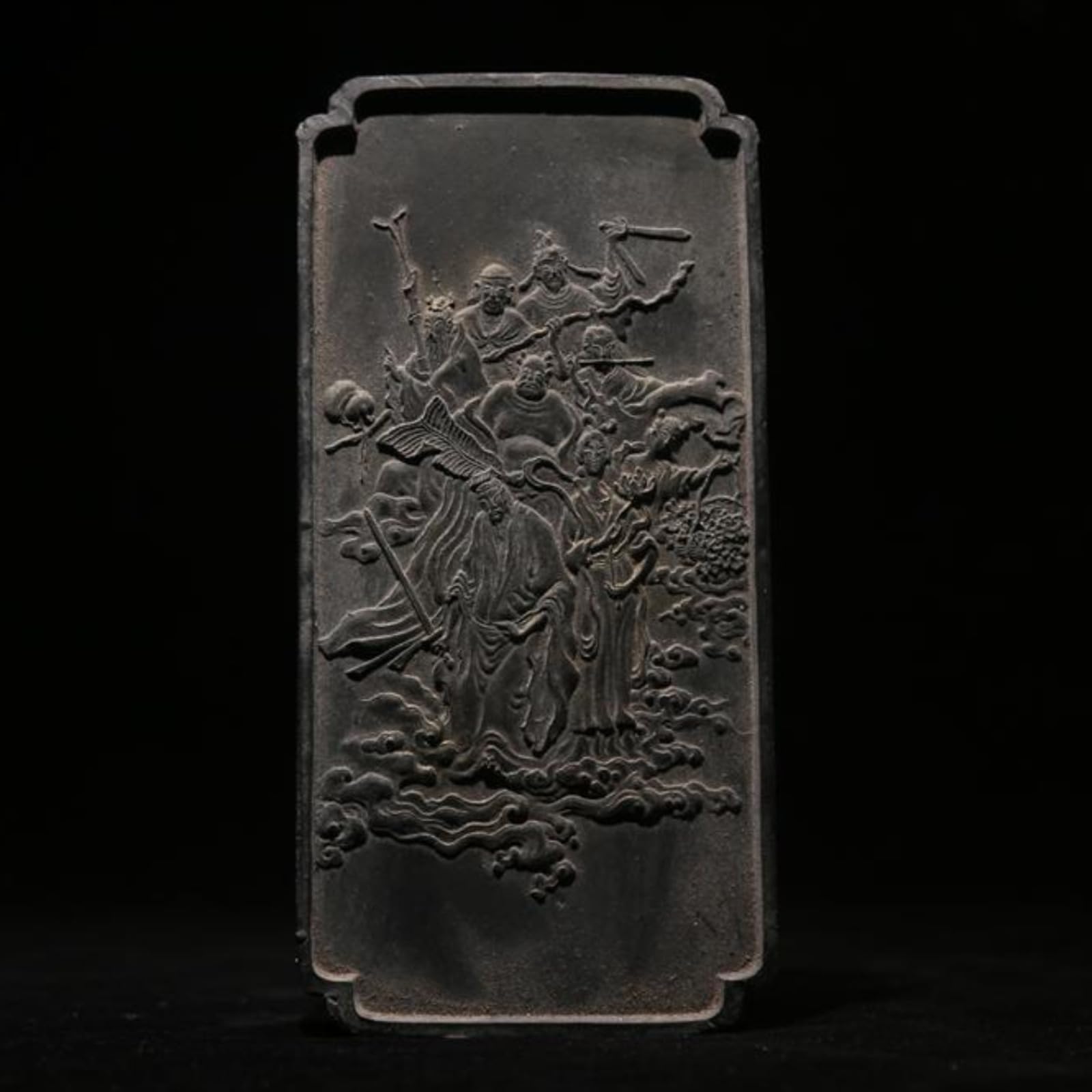 Bâton d'encre en pin fumé fait à la main, 17 cm, fournitures de calligraphie, décoration de bureau