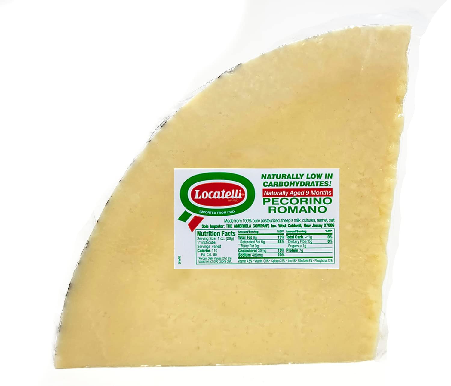 Locatelli Pecorino Romano - Italian Import (Whole 2 Pound Chunk)