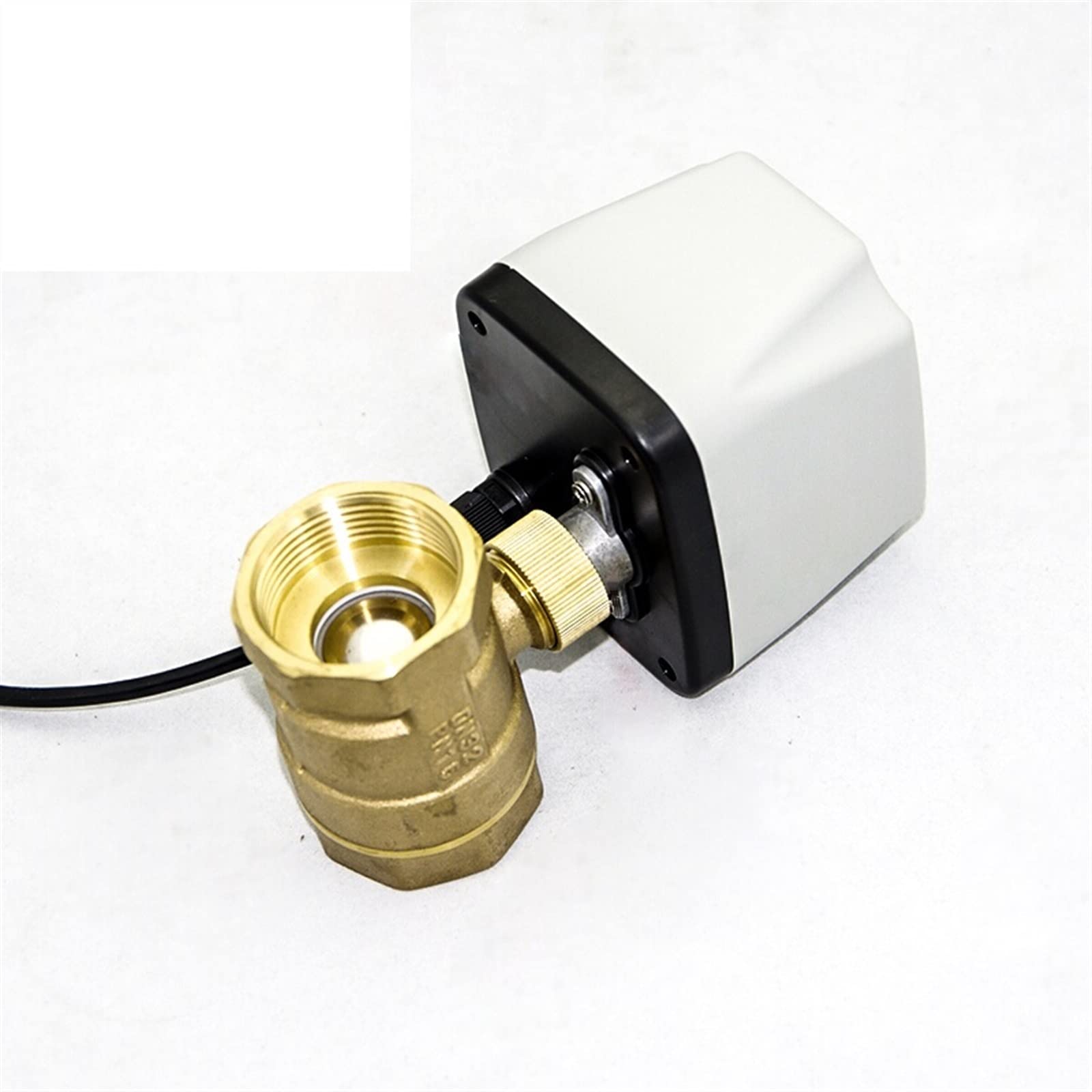 BVUYQAPIG Valve 1/2" 3/4" 1" 2" Electric Ball AC220V 3 Wire 2 Point Control Brass Motorized 220VAC 24VDC 12VDC 24VAC(24vdc,0.5 Inch)