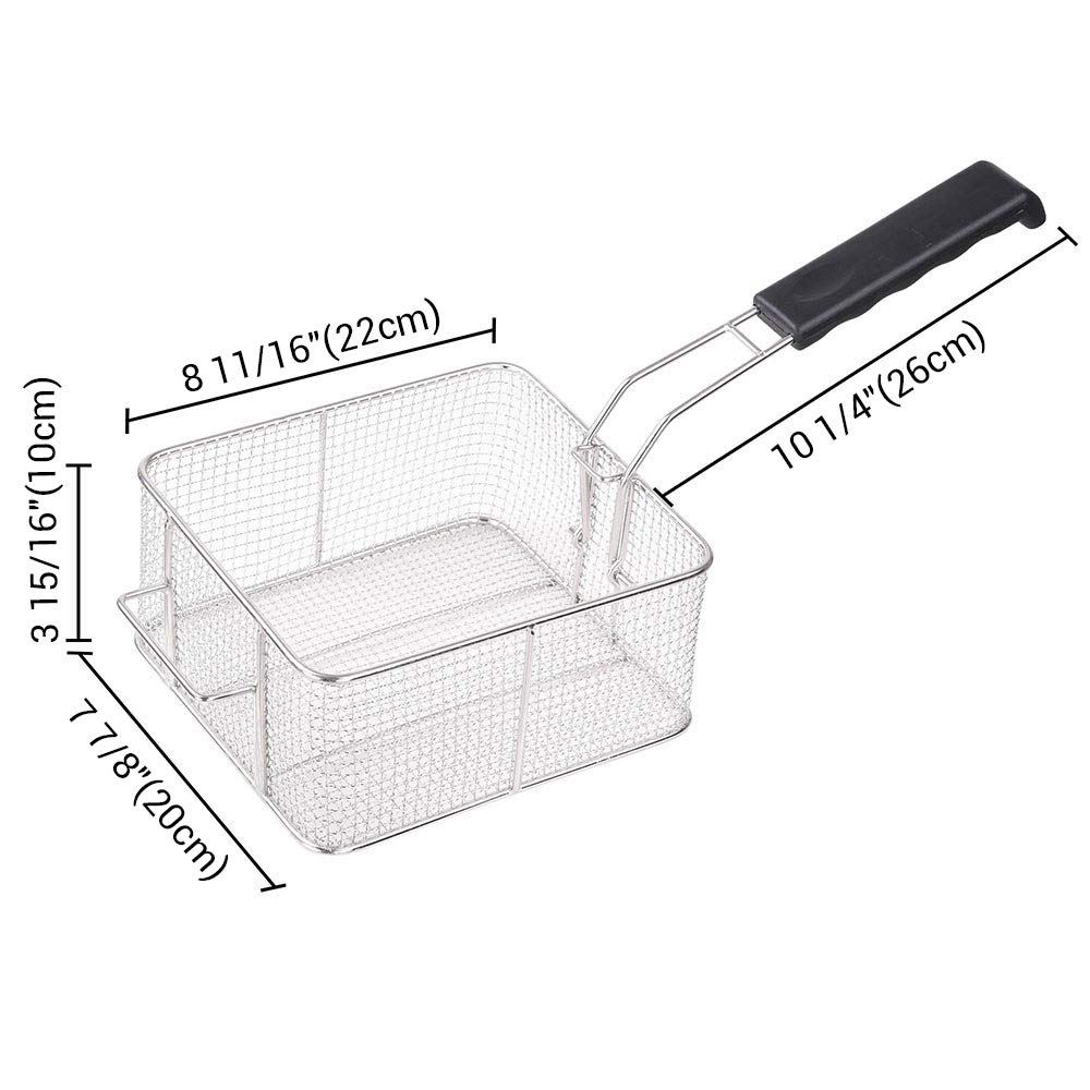 WeChef Commercial Dual Tanks Electric Deep Fryer with Basket Timers
