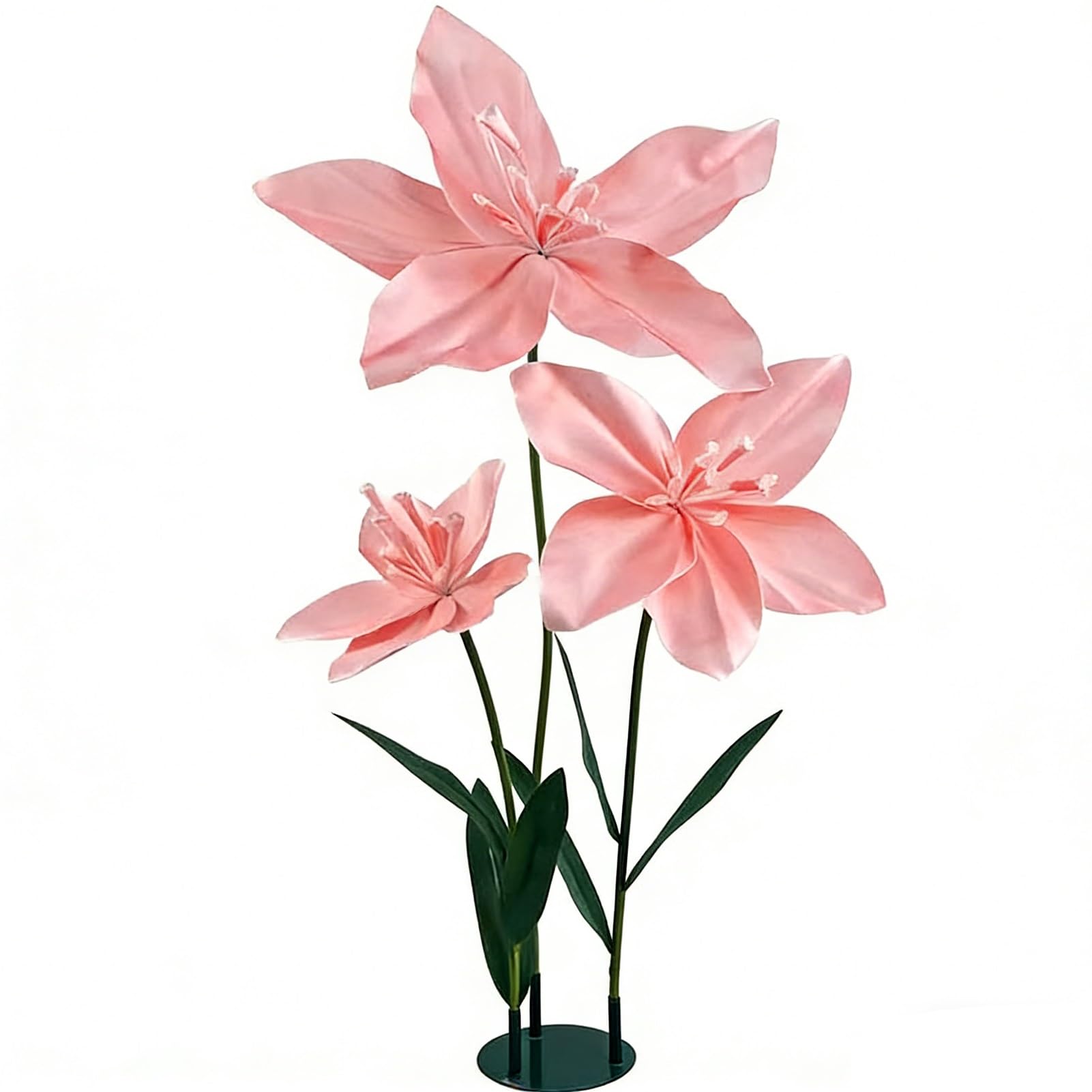 Decoración de flores artificiales, arreglo floral hecho a mano con base para fondo de recepción de boda y decoración del hogar