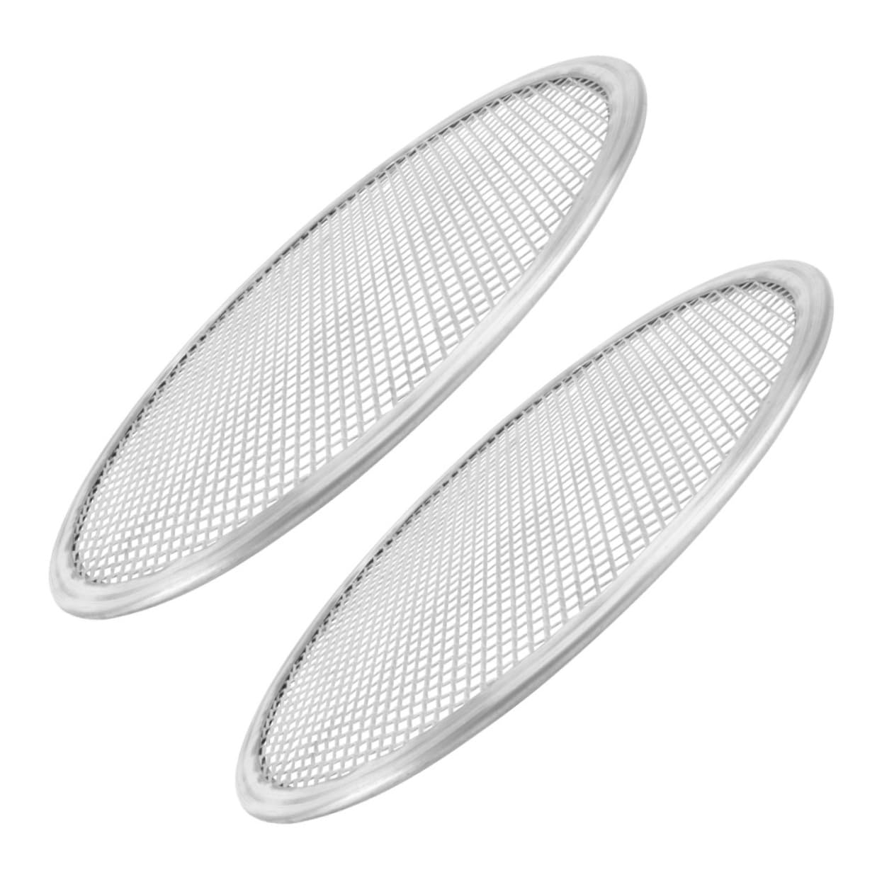 OSALADI 2Pcs Aluminum Pizza Screen with Round Baking for Even Heat Distribution for Home Kitchen Easy to Clean Pizza Tray for Beginners and Professionals