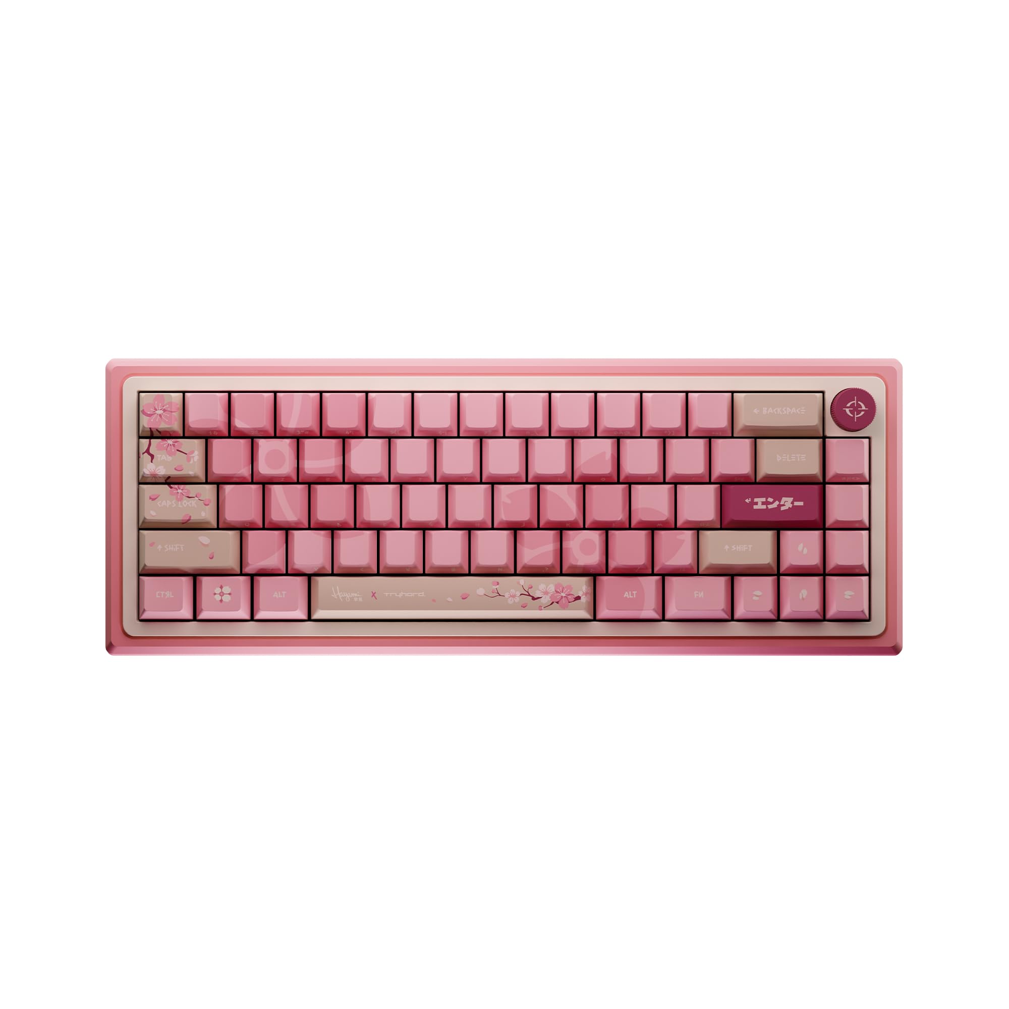 Tryhard Hayami – Clavier Magnétique Gaming 65% | Switchs Hall Effect Ultra-Réactifs 8000 Hz | ARGB Personnalisable | Layout Français AZERTY avec knob
