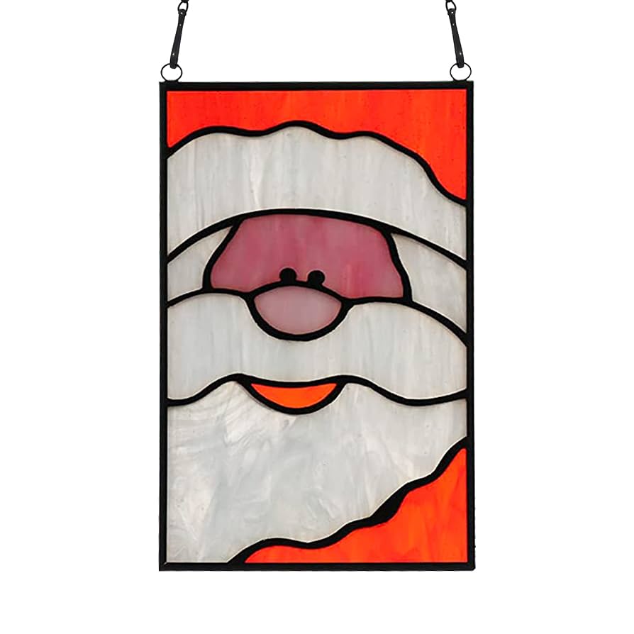 Amazon.co.jp: BOXCASA サンタパネル ステンドグラス ウィンドウ