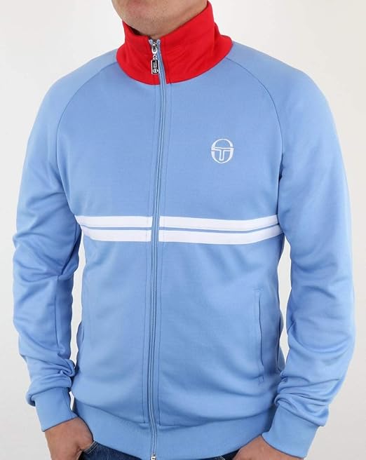Light blue sergio tacchini track top Clearance